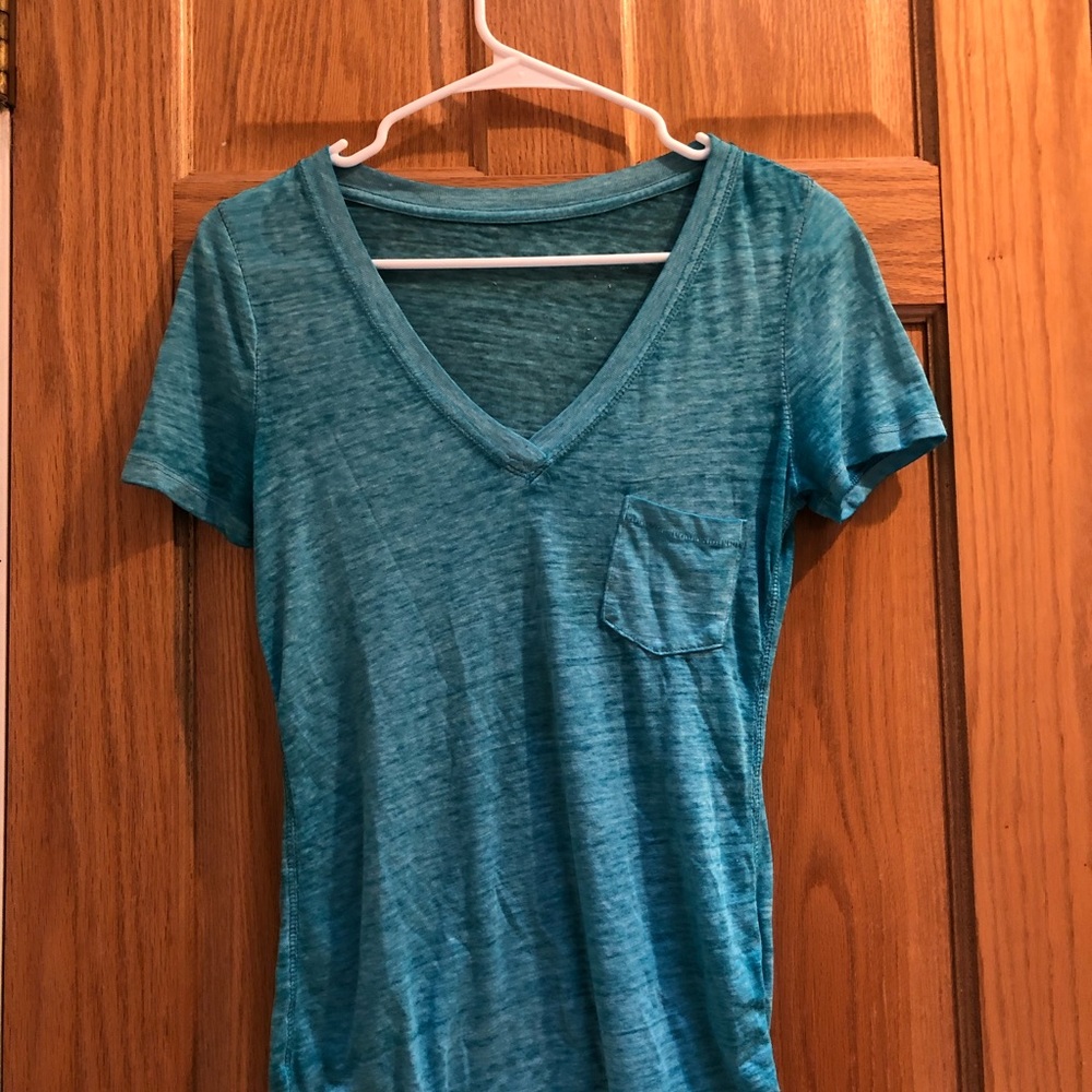 Light Blue Pocket Tee